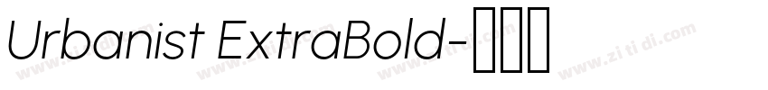 Urbanist ExtraBold字体转换 Urbanist ExtraBold字体转换
